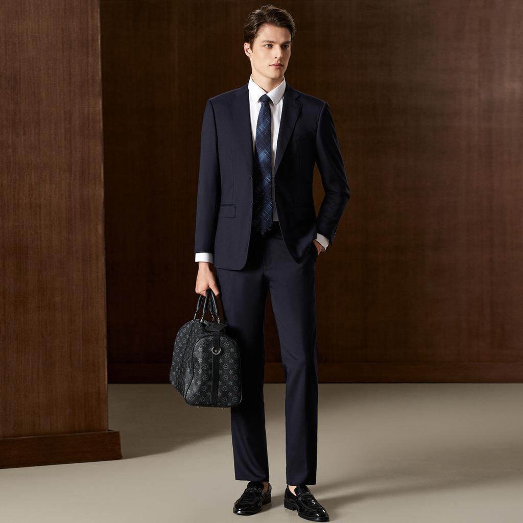Ultra fine spun wool wedding suit two-piece business jacket men's suit formal dress