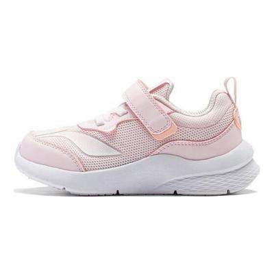 Li Ning Удобные повседневные туфли с низким верхом Детские кроссовки светло-розового цвета YKNT148-42