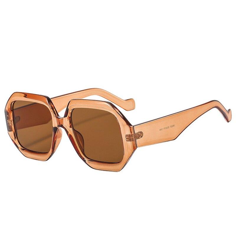 SO & EI Ins популярные модные многоугольные квадратные женские солнцезащитные очки оттенка UV400 трендовые мужские ретро синие розовые солнцезащитные очки с градиентом