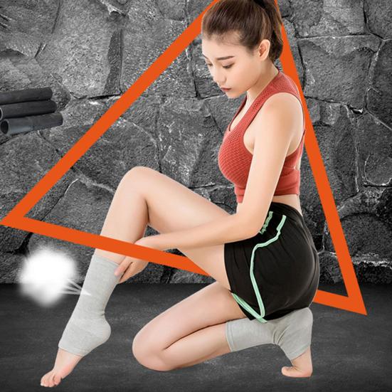 1/2Pairs Bamboo Foot Sleeves Ankle Brace Compression Socks Foot Pain Relief Pressure Relief Lightweight Foot Muffs Protective Gear