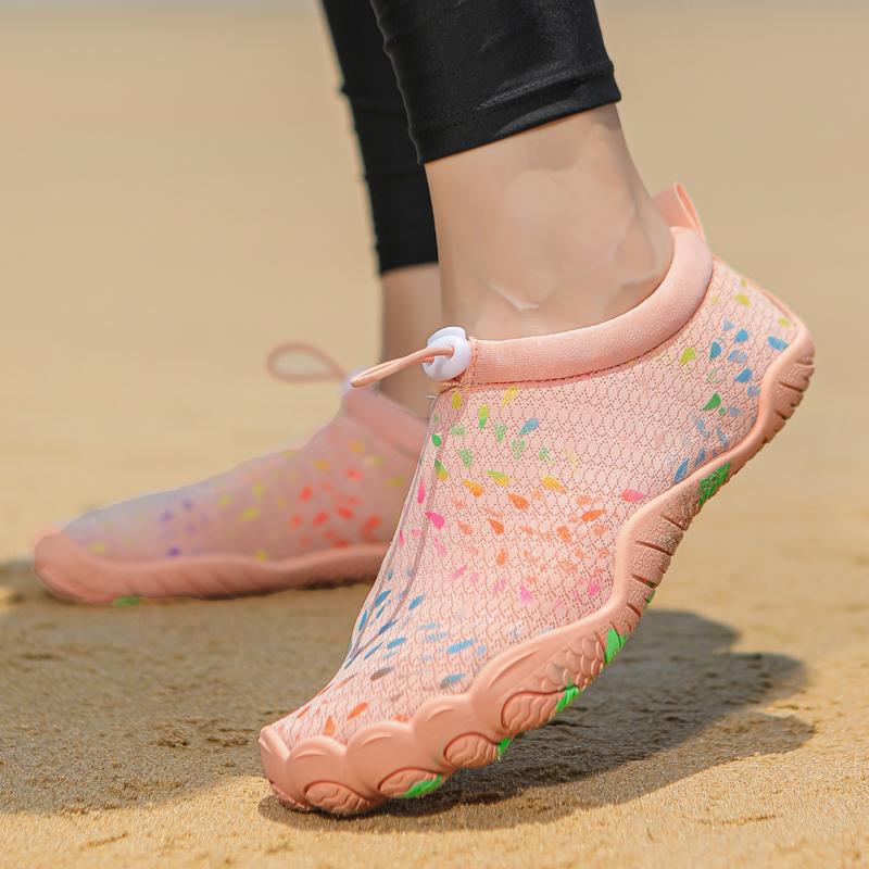 Men Women Water Shoes Quick Dry Non Slip Five Finger Shoes Outdoor Wading Swimming Barefoot Aqua Shoes Lightweight Sneakers