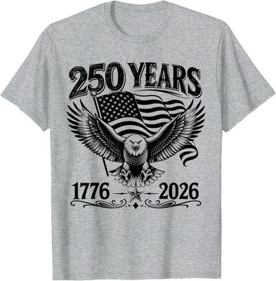 250-летний Юбилей США Патриотический Орел 250-й 4 июля 2026 Унисекс Футболка