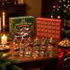 DIY Holiday Ornaments 2026 Christmas Tree Farm Advent Calendar, 24 Days Countdown Box with Mini Festive Tabletop Decor Figures And Accessories