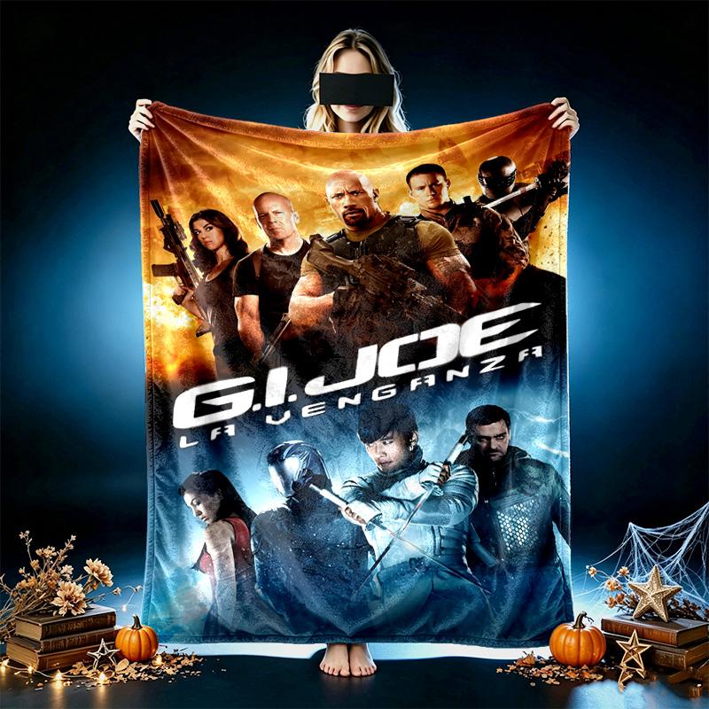 Soft G I Joe Warrior Crew Blanket Perfect for Snuggling Up on the Sofa, Ideal for Cozying Up in the Bedroom