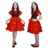 Short Sleeve Spanish Dance Dress Dot Design Gypsy Dress Fashion Traditional Spanish Dress  Carnival