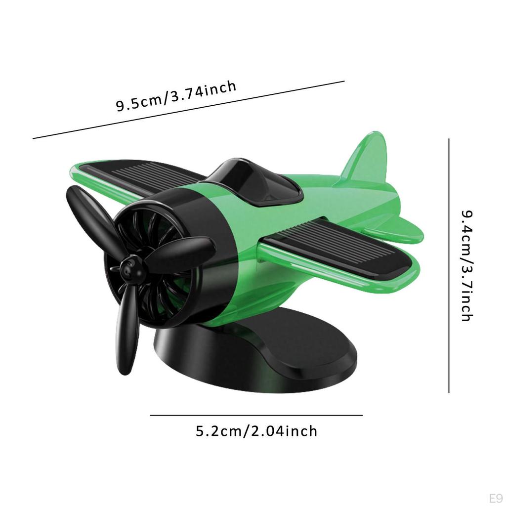 Солнечная Модель Самолета Автомобиль Центральное Украшение Декоративное Бесшумное Украшение на Приборную Панель для Транспортного Средства
