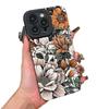 Цветочный чехол в древнем стиле для iPhone 16/15 Pro Max iPhone 11 14/13/12 Ударопрочный XS Max Защита 17