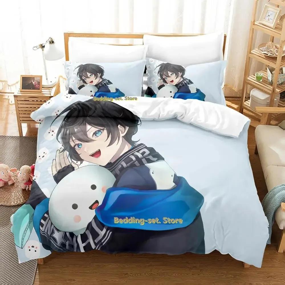 New Vtuber Axia Krone Bedding Set Single Twin Full Queen King Size Bed Set Adult Kid Bedroom Duvetcover Sets Anime Bed