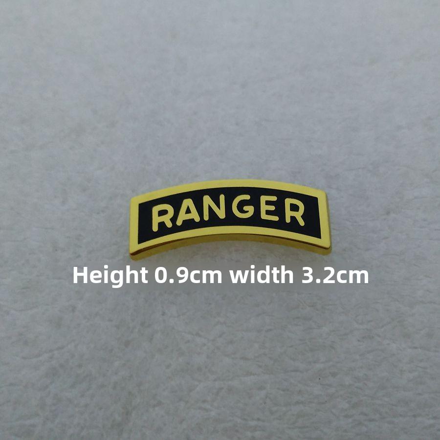 Металлический значок США. Значок служебного удостоверения 75-го полка рейнджеров, значок специального назначения, дающий право на участие в специальных боевых действиях