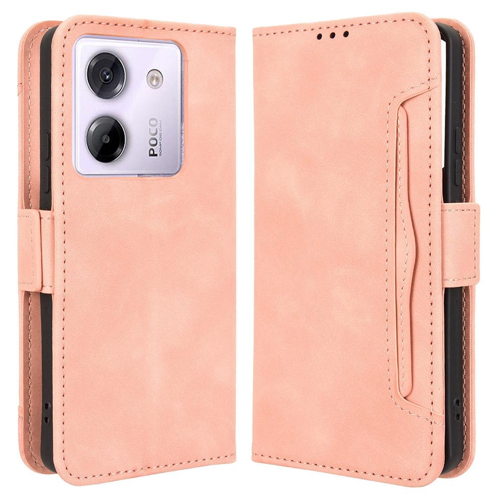 For Xiaomi Poco M7 Pro 5G Leather Case Phone Wallet Cover with Multiple Card Slots