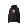 Puma Downtown Eco-Friendly Series FW22 Oversized Graphic Hoodie with Letter Print and Drawstring Women Hoodie Black 537633-01
