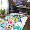 Custom Name CoComelon Printed Carpet,Rug for Office Chair Living Room Bedroom Kitchen Room Decor Gifts.