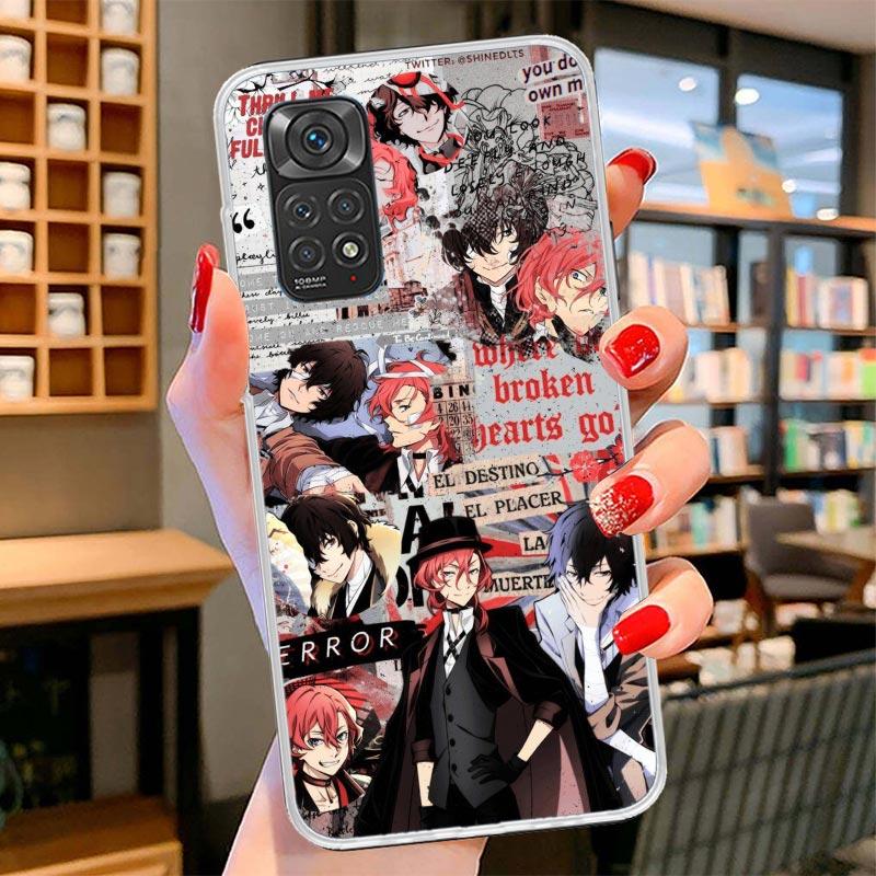 Bungo Stray Dogs Постер Аниме Чехол для телефона Для Xiaomi Redmi Note 15 14 13 12 11 10 Pro Plus 14S 12S 11S 11T 11E 10S Мягкий Забавный