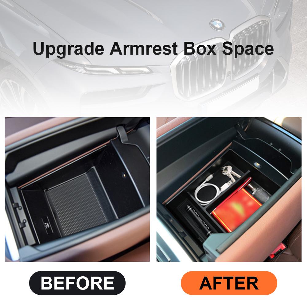 For BMW X5 G05 X6 G06 X7 G07 2019 2020 2021 2022 2023  Car Center Console Armrest Storage Box Tray Holder Interior Accessories