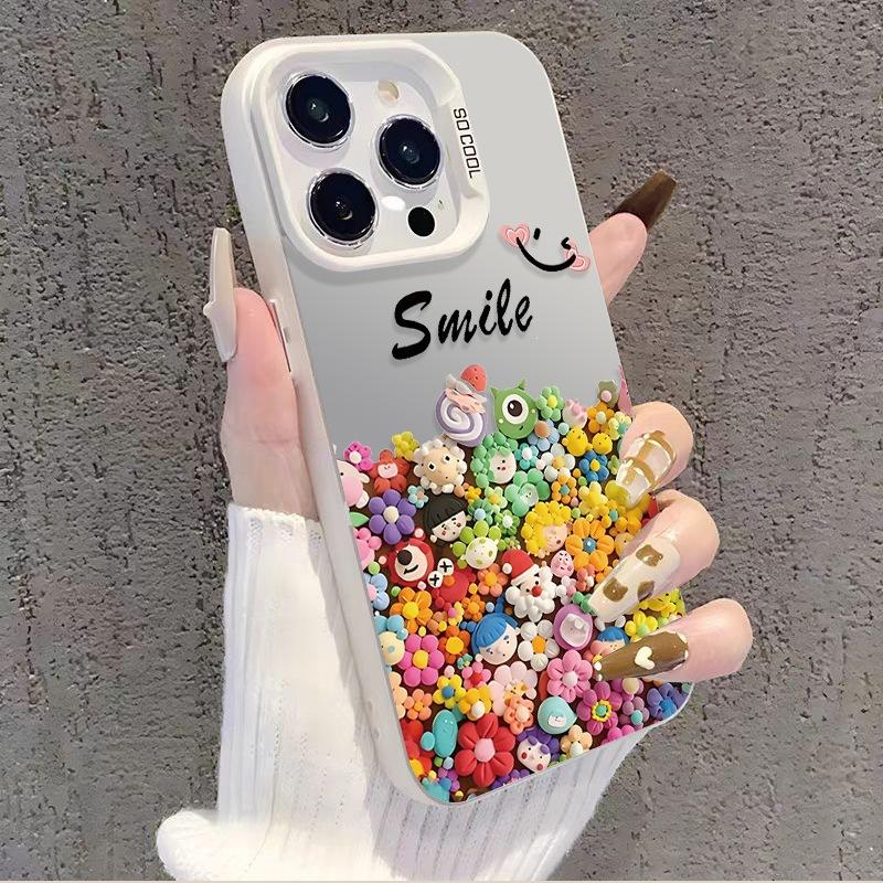 Подсолнух подходит для iPhone15promax/14/13 Чехол для iPhone 12pm/16/11 Новый цветной серебристый.
