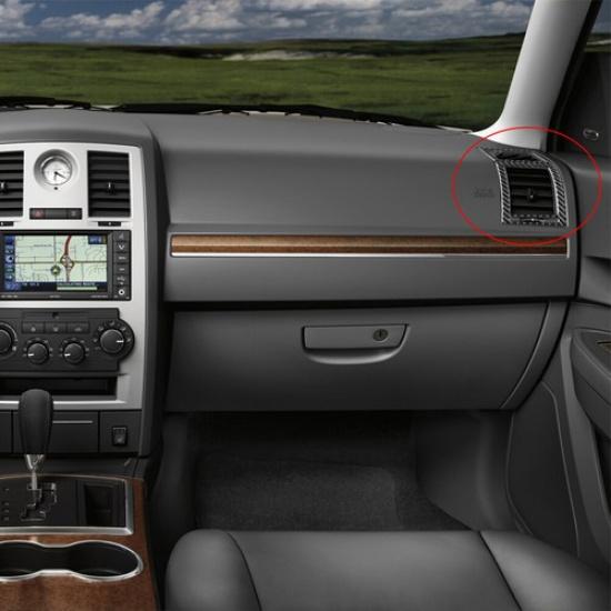 6Pcs For 2008-2010 Chrysler 300 Carbon Fiber Interior Side Air Vent Cover Trim