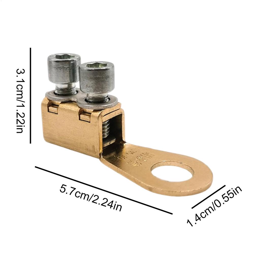 Battery Terminal Connectors Pure Copper Post Terminals Battery Cable Ends Junction Block with Hexagonal Wrench Cable Connectors