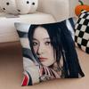 singer charismatic SSeulgi KKang Seulgi Cushion Cover Throw Pillow Cover Hidden Button Durable Polyester Chair Cushion