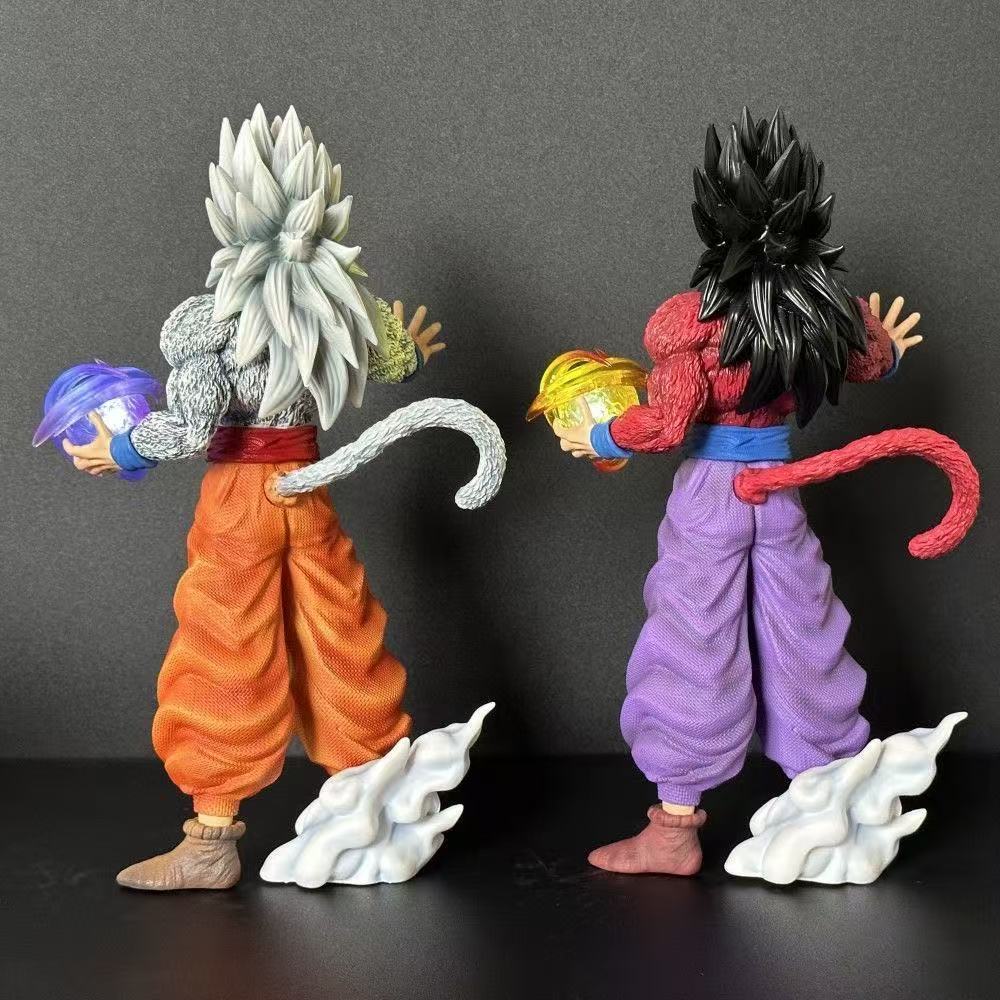 28СМ Аниме Фигурка Dragon Ball Z SSJ4 Гохан Фигурка на шарнирах Светящаяся Сфера ПВХ Коллекционная Модель Игрушки Подарки