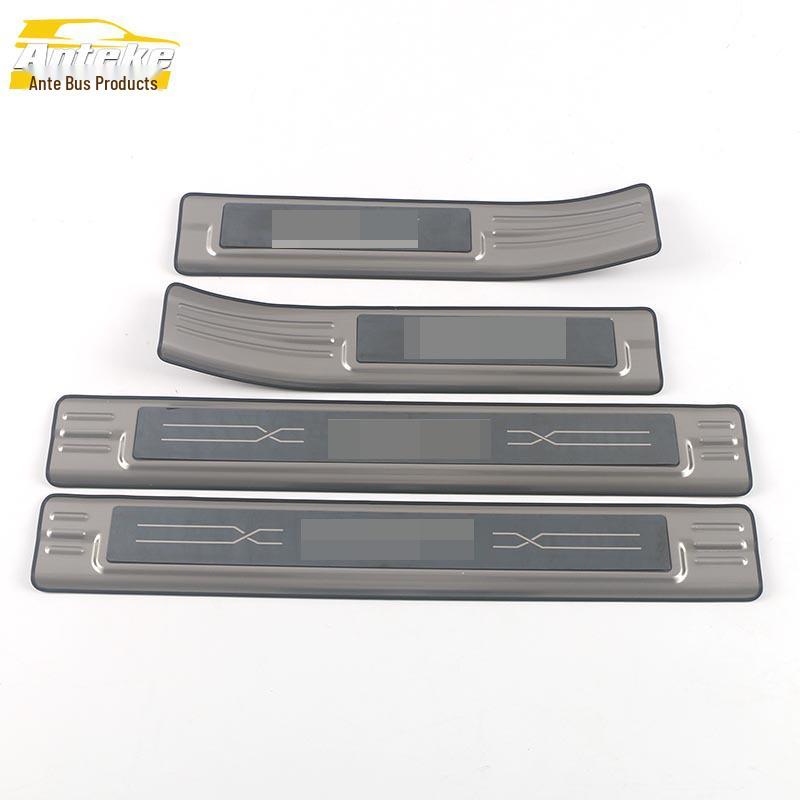 21 Mocha Sill Strip Decorative Patches: Stainless Steel Bumper Welcome Pedal Exterior Accessories