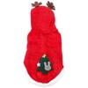 Christmas Style Pet Garment for Party Use 3Pcs Red Pet Costume