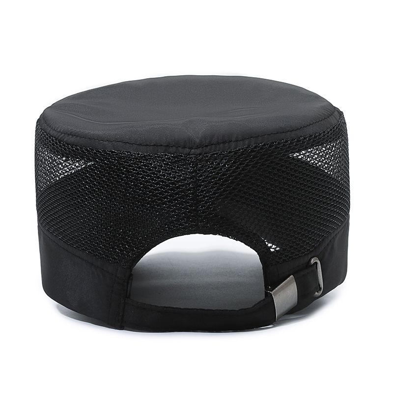 Мужская шляпа, летняя дышащая сетчатая шляпа, спортивная шляпа с плоским верхом для активного отдыха, быстросохнущая шляпа-утконос для людей среднего и пожилого возраста, ветрозащитная и солнцезащитная шляпа