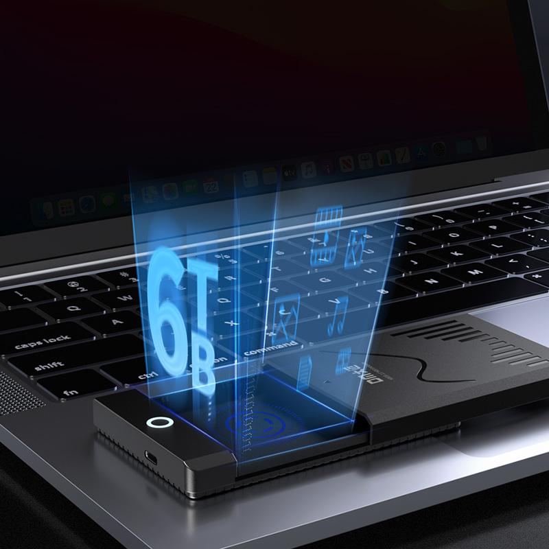 2.5 Inch External Hard Drive Enclosure SATA3 to Type C HDD Enclosure with Built in Cable External case