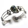 Labradorite Gemstone 925 Silver Plated Handmade Jewelry Cuff Bangle