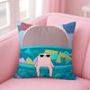 Cartoon Fun Funny Ketnipz Cute Cushion Cover Pillow Case Soft Skin Friendly Fabric  Concealed Zipper