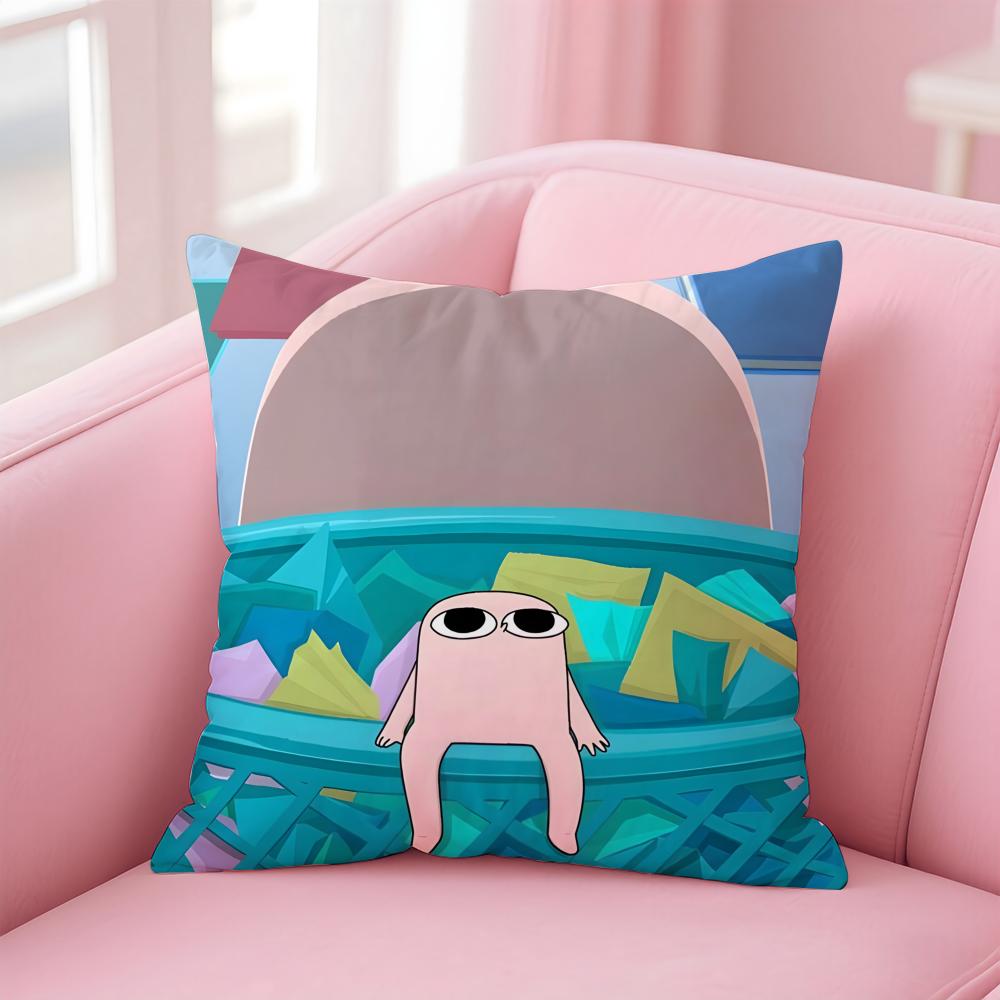 Cartoon Fun Funny Ketnipz Cute Cushion Cover Pillow Case Soft Skin Friendly Fabric Concealed Zipper