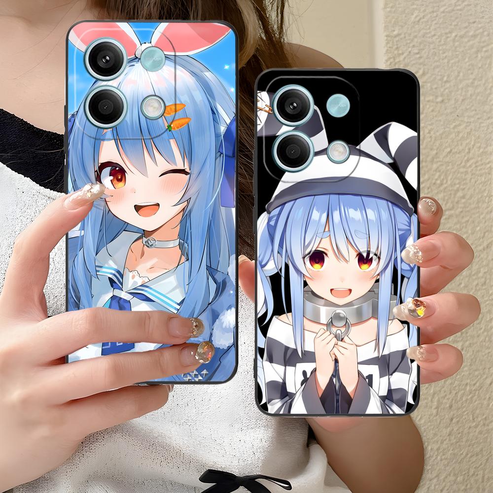 Holo Usada Pekora Matte TPU Mobile Phone Case for Xiaomi Redmi 15 14 13 12 A5 3 2 1 C Plus 4G 5G Colorful Printing Cover