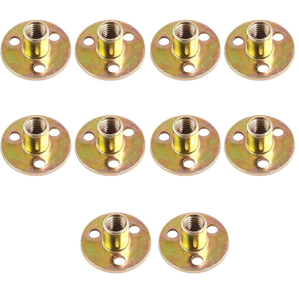 Тройники, гайки, оцинкованные для деревообработки, крепеж, железная пластина, гайка, мебельный аксессуар, Т-гайки