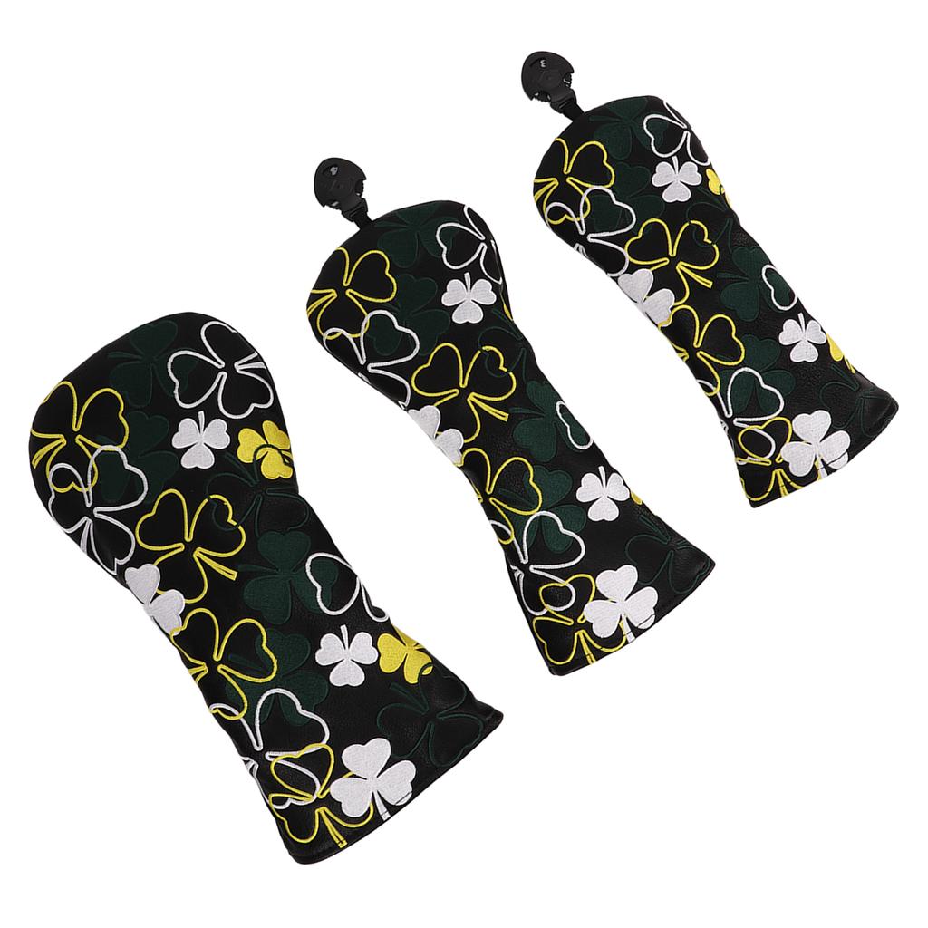 3шт чехол для гольфа Fairway Woods Driver Hybrids PU водонепроницаемый чехол для гольф-клюшки с четырьмя