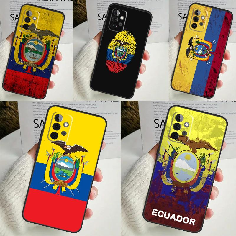 Флаг Эквадора Чехол для телефона Samsung Galaxy A14 A34 A54 A12 A32 A52 A51 A71 A53 A33 A13 A15 A25 A35 A55