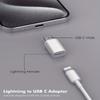Комплект из 1 шт., адаптер Lightning Female to USB C Male, подходит для зарядки и передачи данных