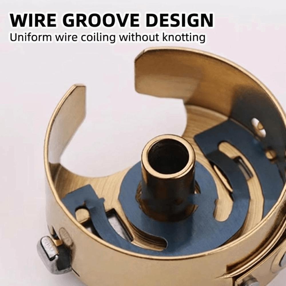 Metal Sewing Machine Bobbin Case Titanium Plated Sewing Machine Accessories Tailoring Tools