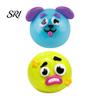 Slow Rise Stress Ball 1/2/5Pcs Dog Face Squeeze Toy, Moldable Cartoon Expression Anxiety Relief Toy Ball, Relaxing Relieving Fidget for Home, Office
