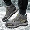 Winter Cotton Shoes Snow Boots Men Sports Shoes Women Martin Boots Super Warm Hiking Shoes Plush Velvet Warm Furry Sneakers Waterproof Trekking Shoes