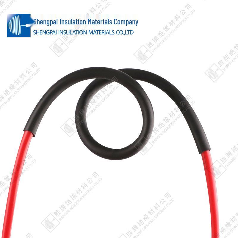 Black/Transparent Halogen-Free Heat Shrink Tube: Waterproof Insulation Sleeve for LED Strip, Lamp Pole, Motor Wiring Harness.