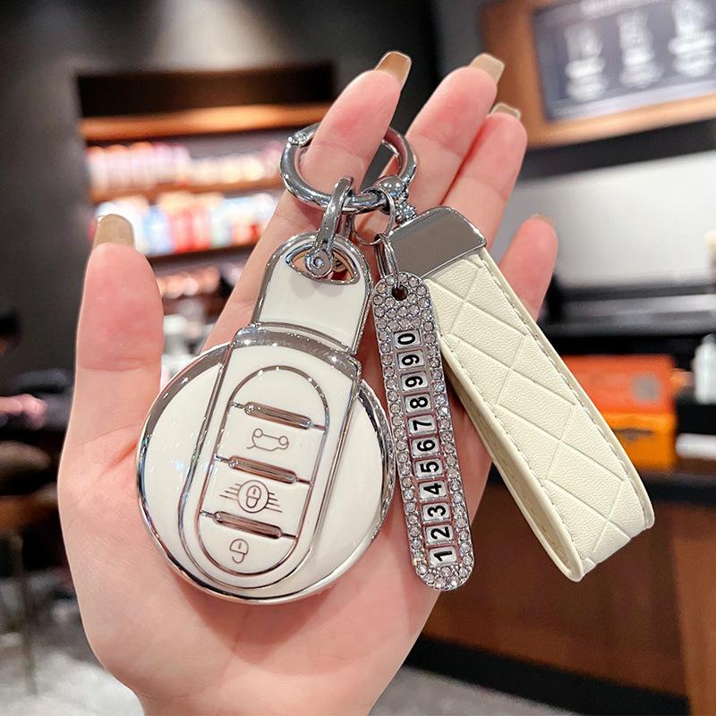 Applicable BMW Mini Key Case Countryman Cooper Key Case f54f55f56F60 Shell Ring Female