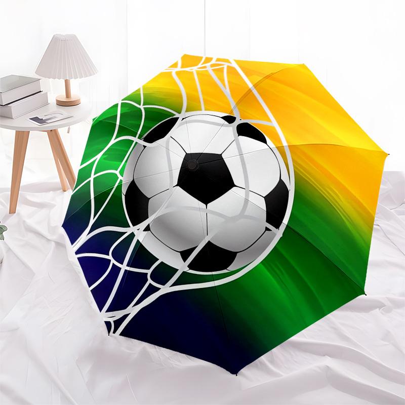 1pc Soccer Goal Themed High-quality Umbrella,Automatic Opening and Closing Umbrella,Multi-functional Umbrella G0811225