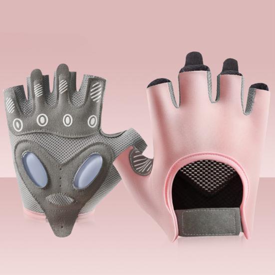 Дышащие перчатки для тренировок для мужчин и женщин, нескользящие перчатки для поднятия тяжестей, тренировок в спортзале, езды на велосипеде, перчатки для фитнеса с полупальцами
