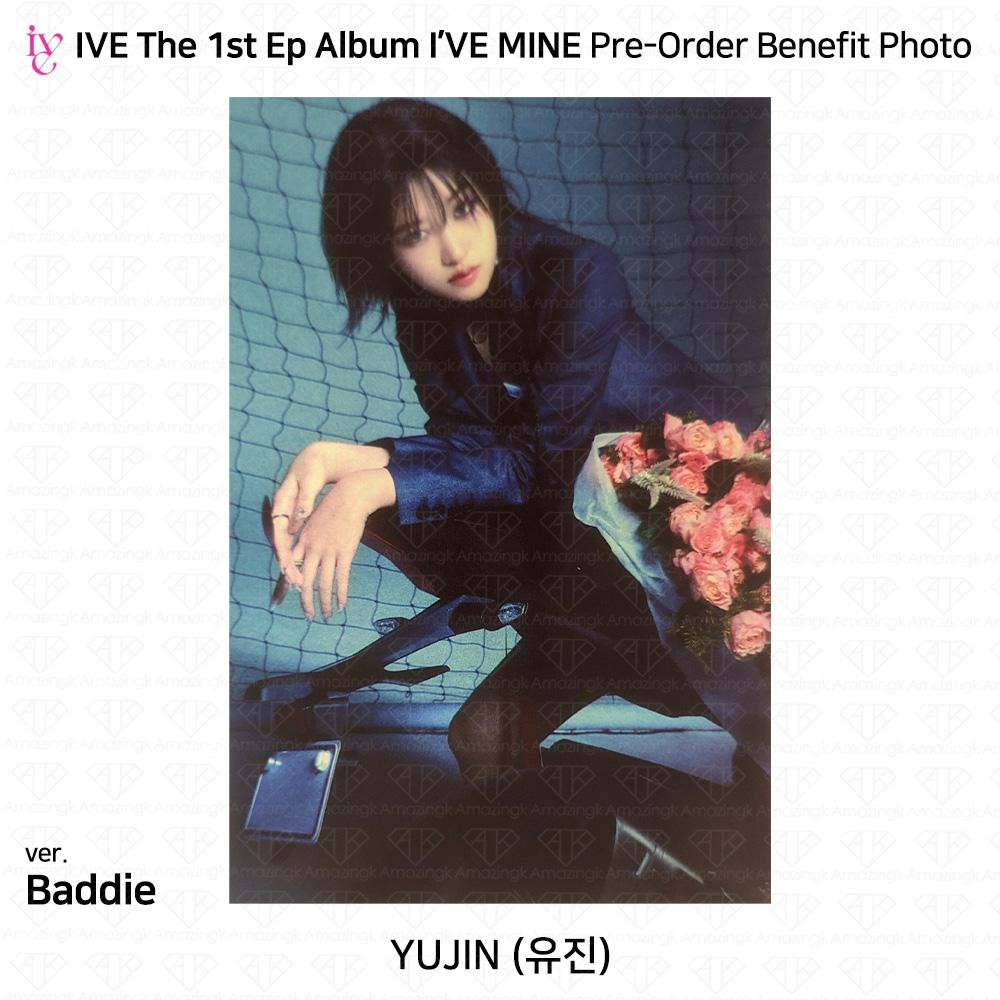 IVE Официальное фото первого EP I'VE MINE, стикер Polaroid, сложенный постер KPOP