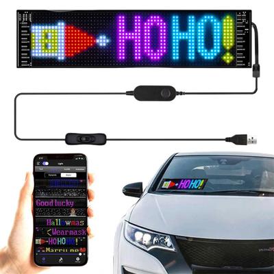 5 В USB светодиодная матричная панель экран DIY пульт дистанционного управления + приложение рождественская машина прокрутка дома гибкая комната Хэллоуин дисплей Decorati T4N7