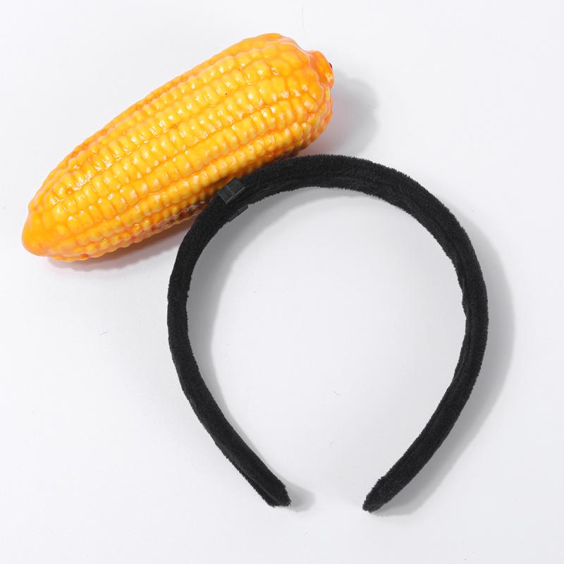 Креативные 3D-ободки для волос с овощами: Аксессуары для волос из моркови, перца, баклажана и зеленых овощей для женщин