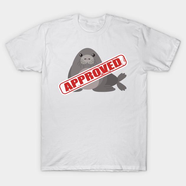 Футболка женская Seal Of Approval Pun Harajuku Print Kawaii футболка летняя женская футболка с коротким рукавом топ футболка
