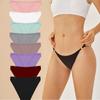 3pcs/set Cotton Panty for Women Low-Rise Soft Underpants Striped Colorful Female Underwear Intimate Bikini Lingerie