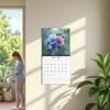 Thick Paper Floral Design Calendar 12 Month 2026 Calendar Flowers Themed Wall Calendar Home Decor
