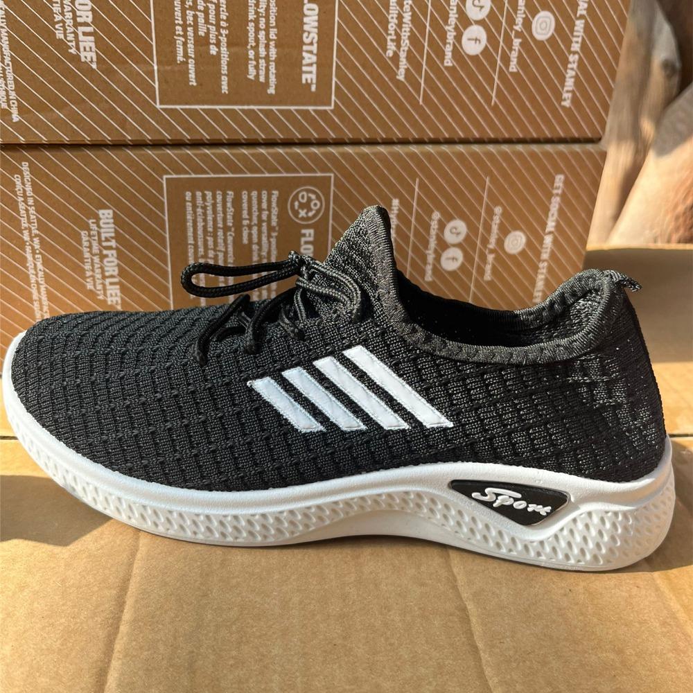 Женские туфли для мам из сетчатой ткани с низким верхом для бега и учебы, кроссовки Fly-Knit, весенние и летние повседневные туфли с мягкой подошвой Chaussure Femme