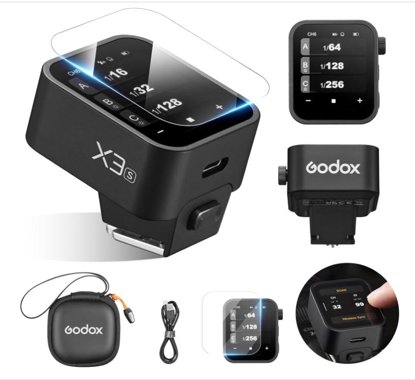 Godox X3 TTL HSS 2,4G Беспроводной триггер вспышки OLED-передатчик с сенсорным экраном Быстрая зарядка для Canon Nikon Sony Fujifilm
